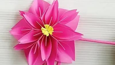 Origami cu flori 3D